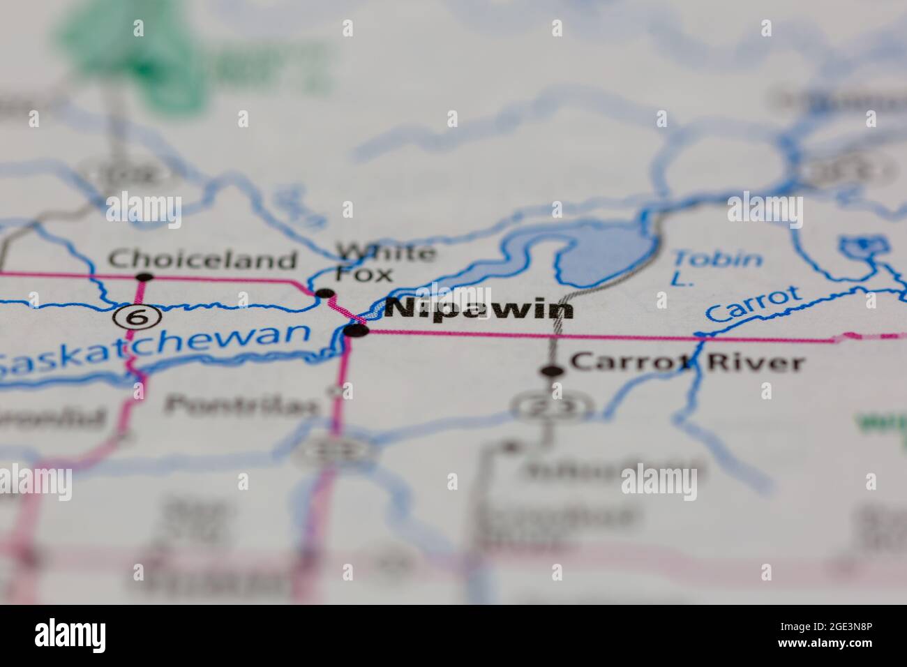 Map of nipawin hires stock photography and images Alamy
