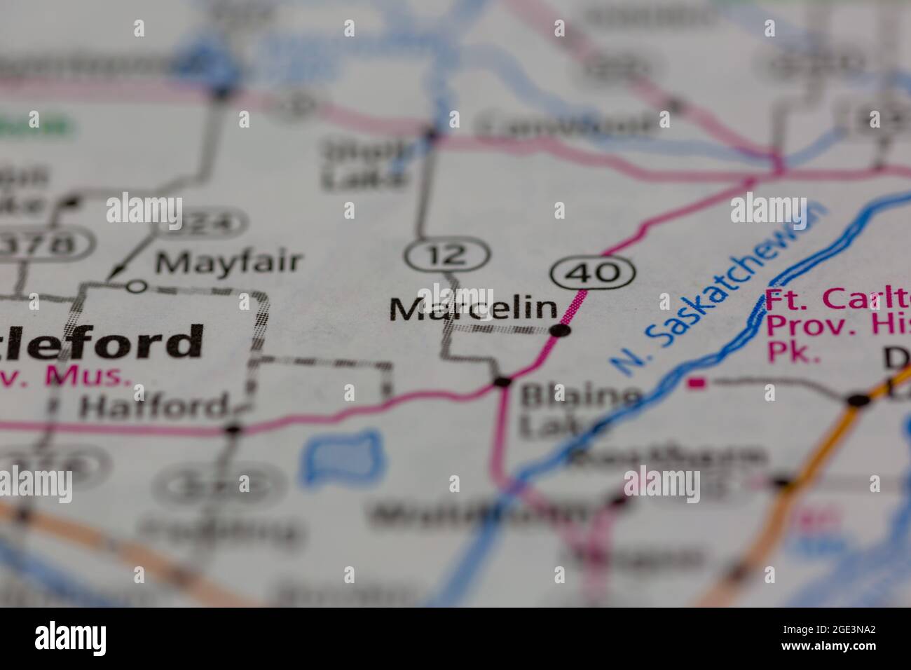 Marcelin saskatchewan map hires stock photography and images Alamy