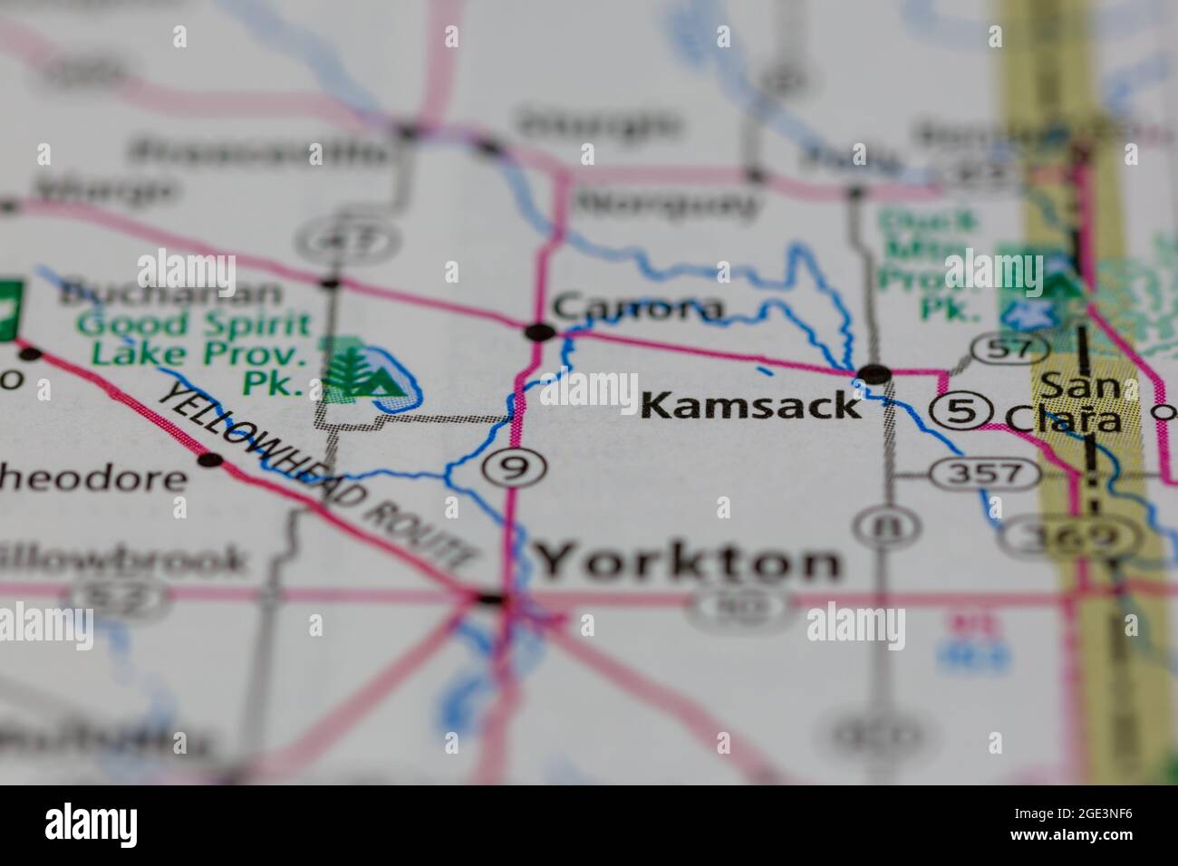 Kamsack map hires stock photography and images Alamy