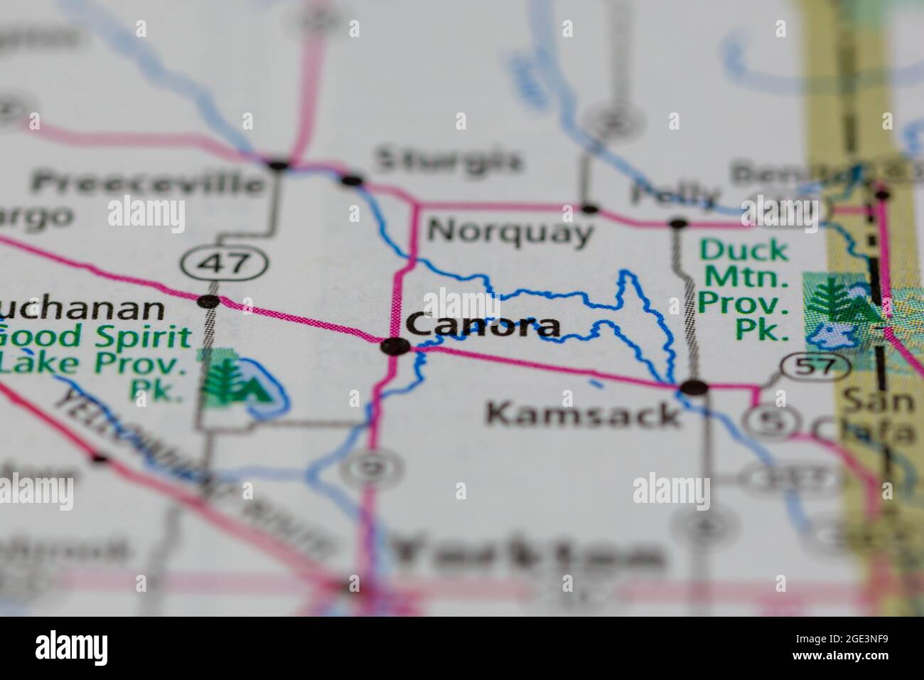 Canora saskatchewan map hires stock photography and images Alamy