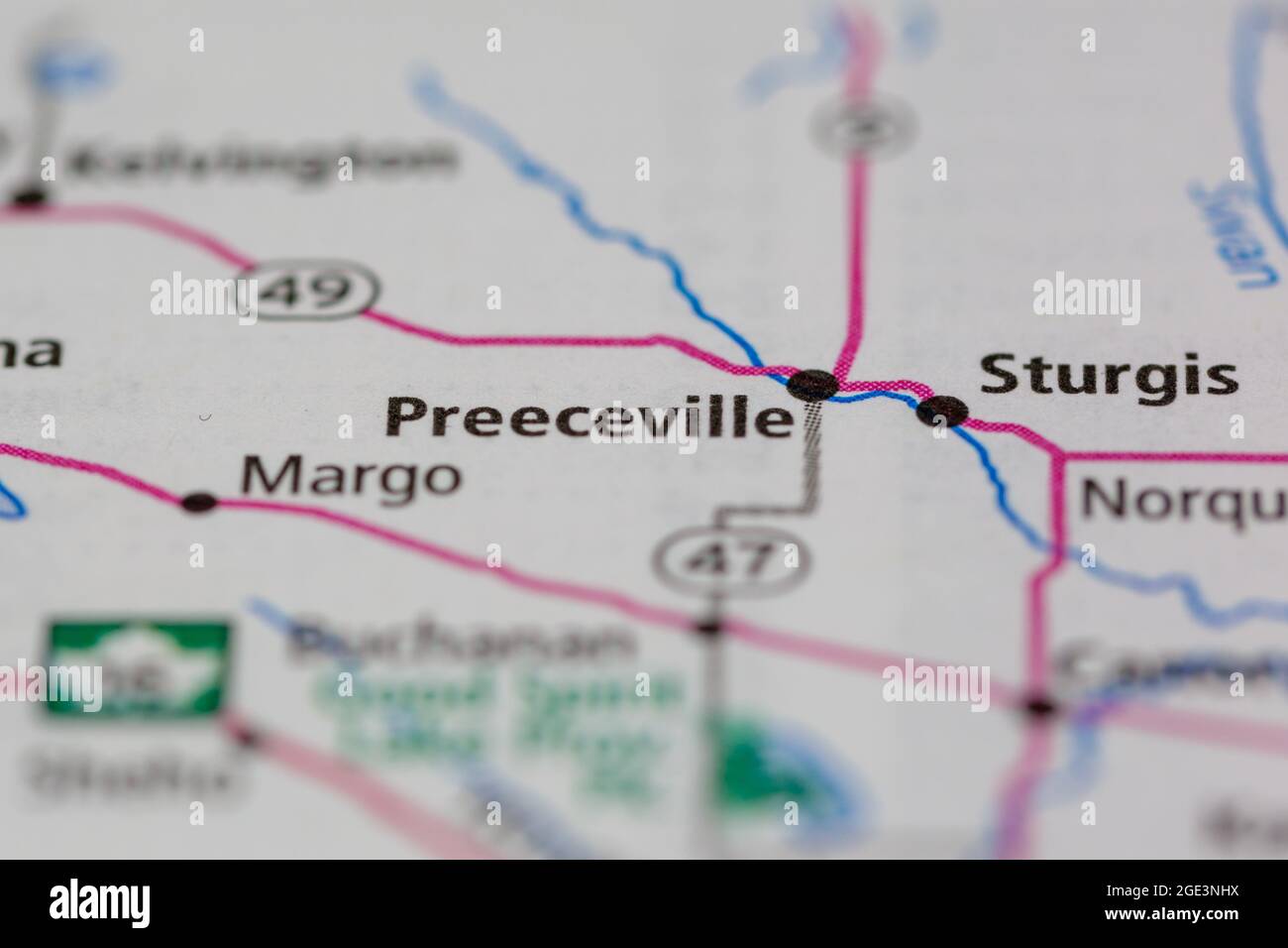 Preeceville map hires stock photography and images Alamy