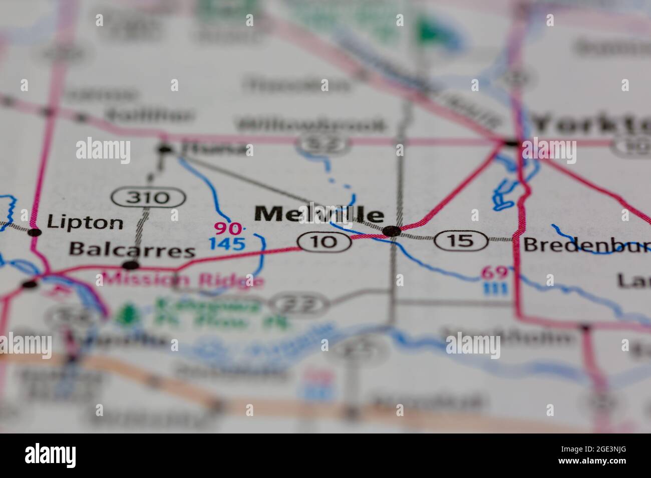 Melville on a map hires stock photography and images Alamy