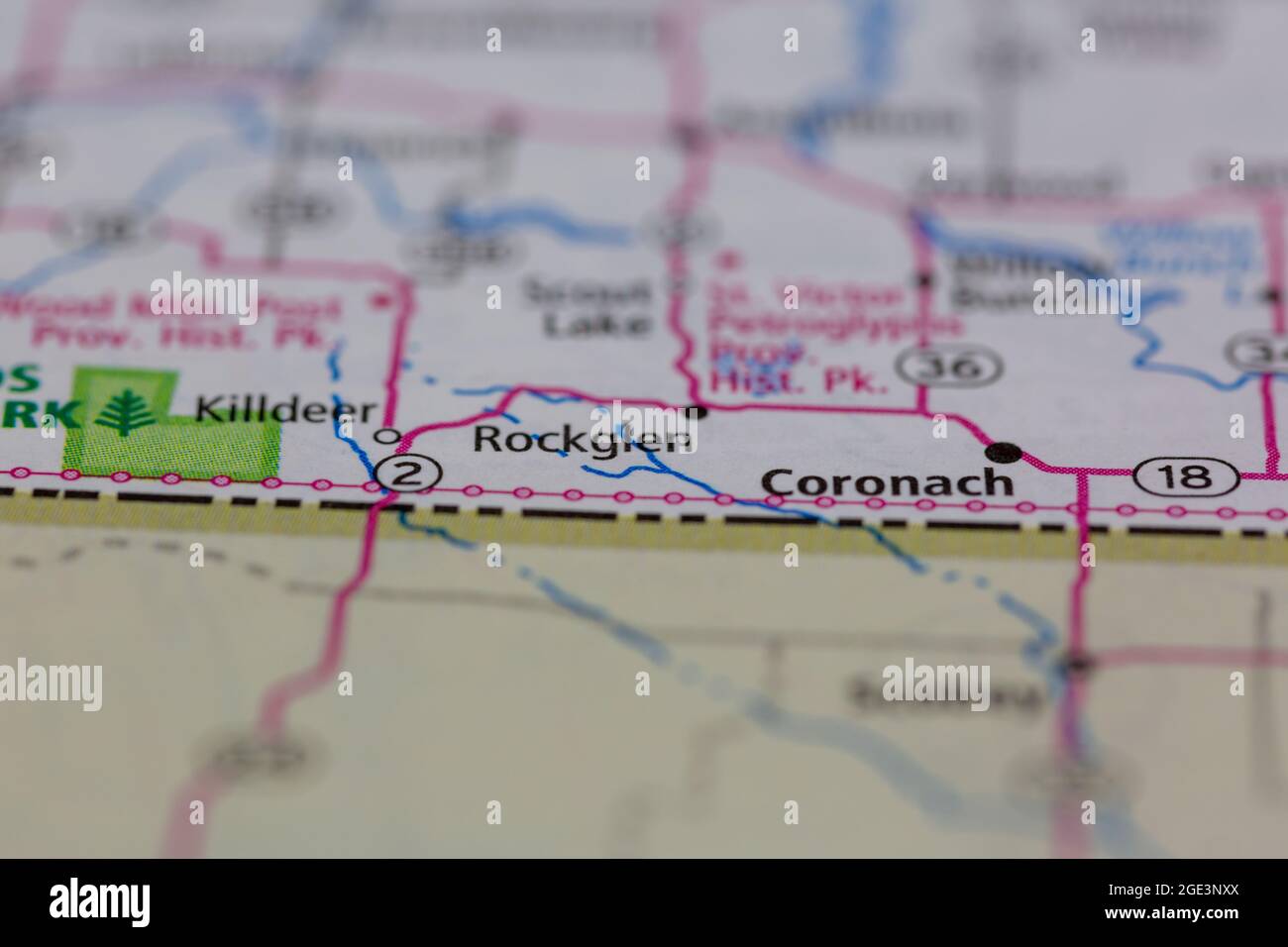 Rockglen saskatchewan map hires stock photography and images Alamy