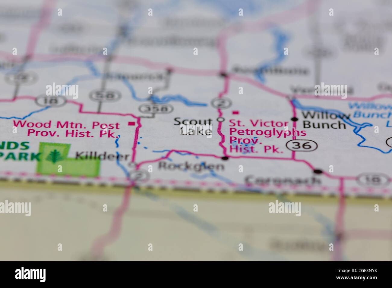 Scout lake saskatchewan map hires stock photography and images Alamy