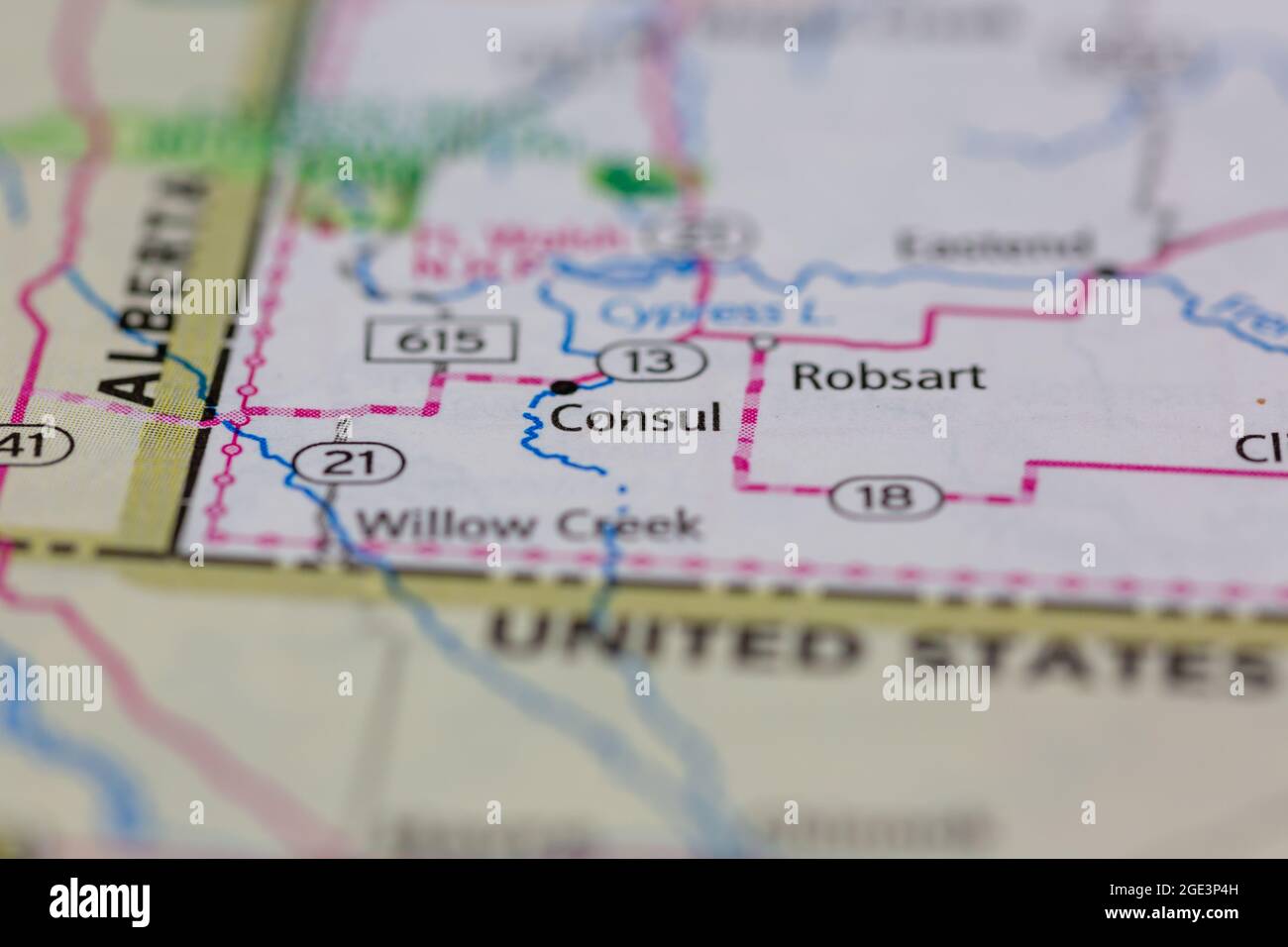 Consul saskatchewan map hires stock photography and images Alamy