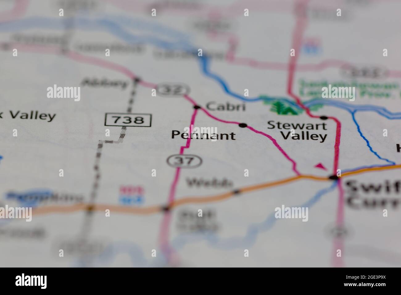 Map of pennant saskatchewan hires stock photography and images Alamy
