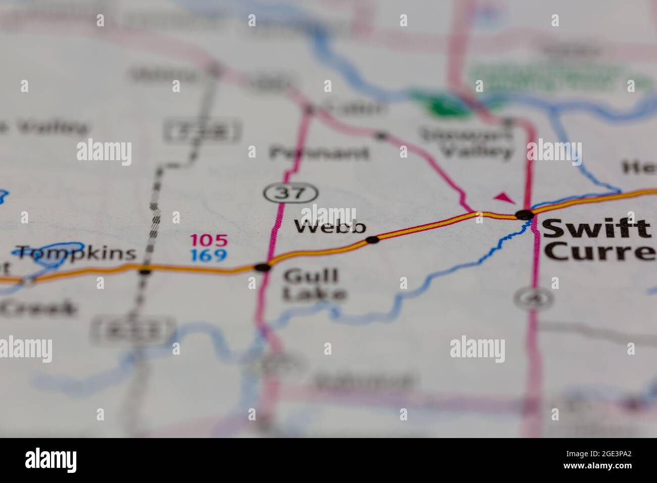 Map of webb saskatchewan hires stock photography and images Alamy