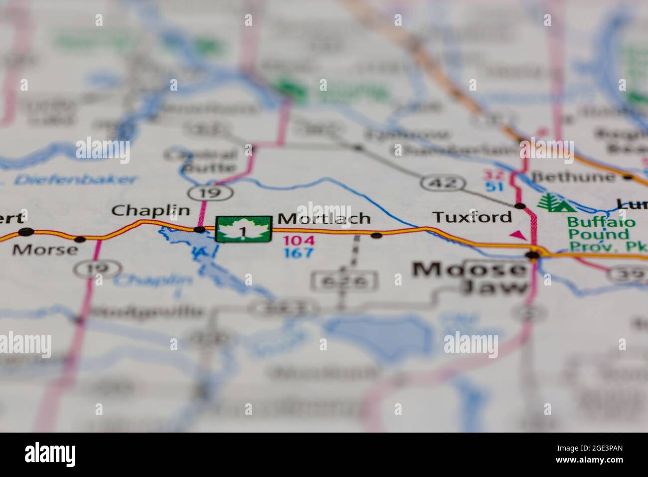 Mortlach saskatchewan map hires stock photography and images Alamy