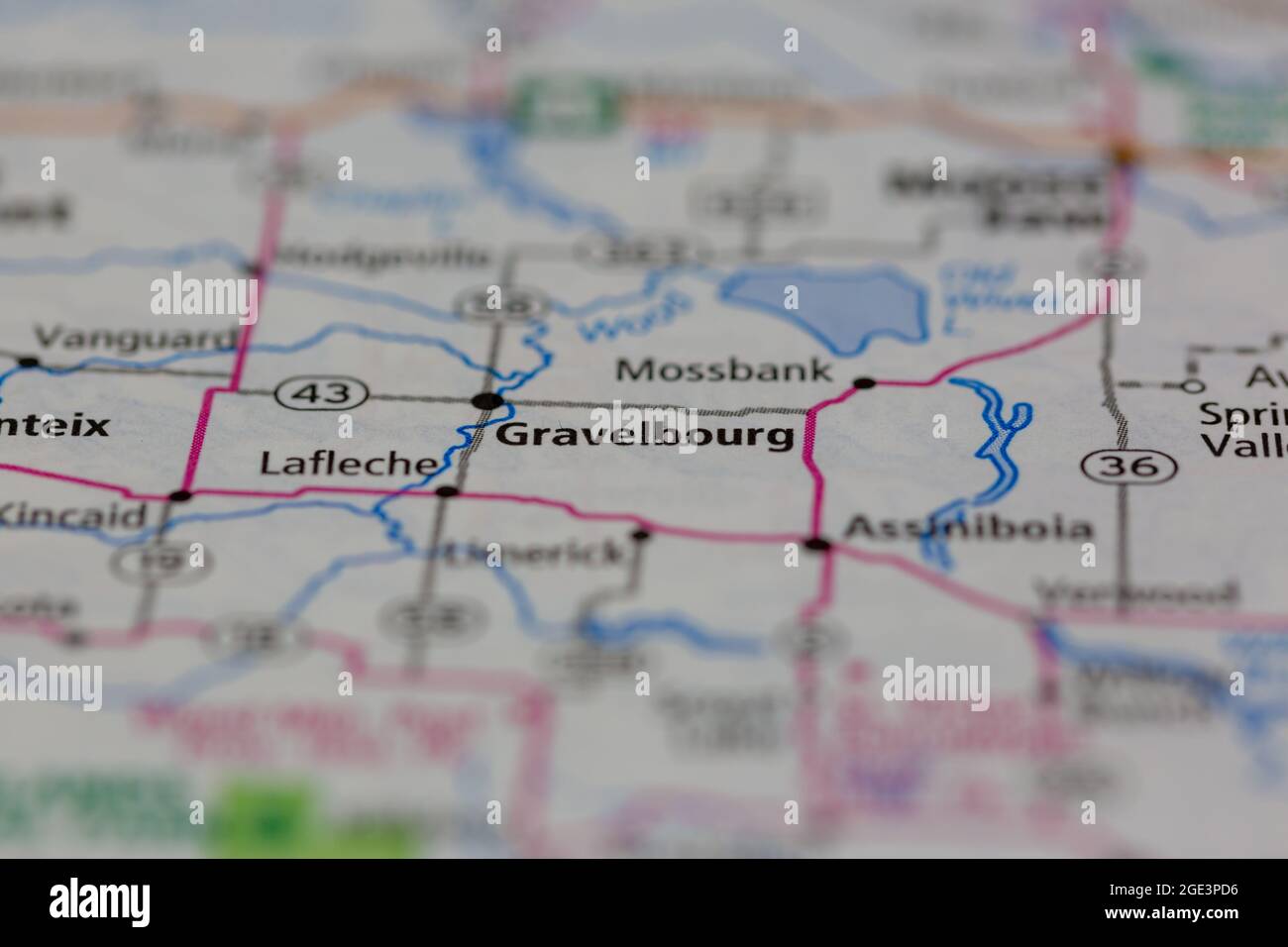 Map of gravelbourg hires stock photography and images Alamy