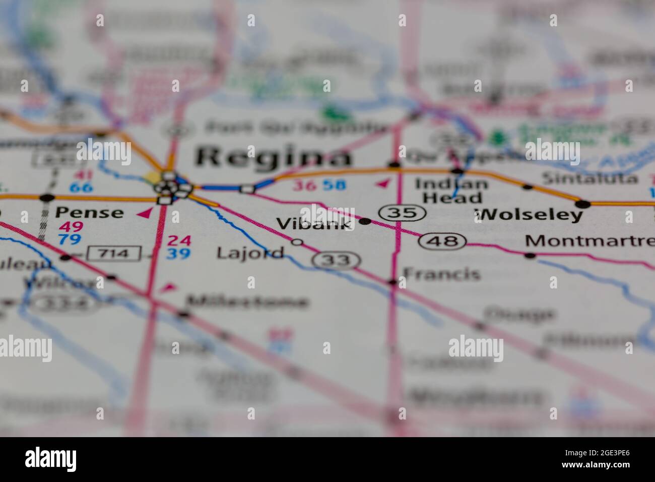 Map of vibank saskatchewan hires stock photography and images Alamy