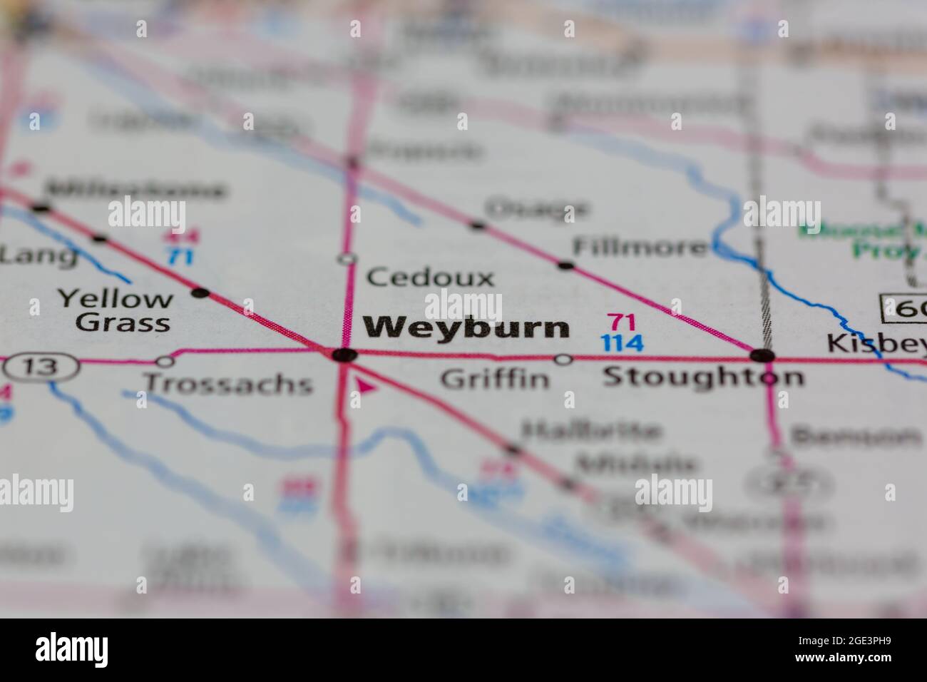 Map of weyburn saskatchewan hires stock photography and images Alamy
