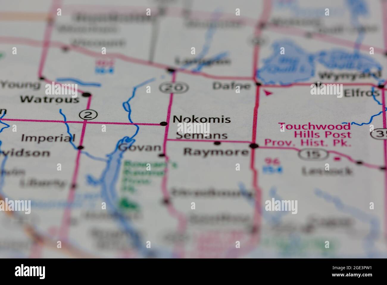 Map of nokomis saskatchewan hires stock photography and images Alamy