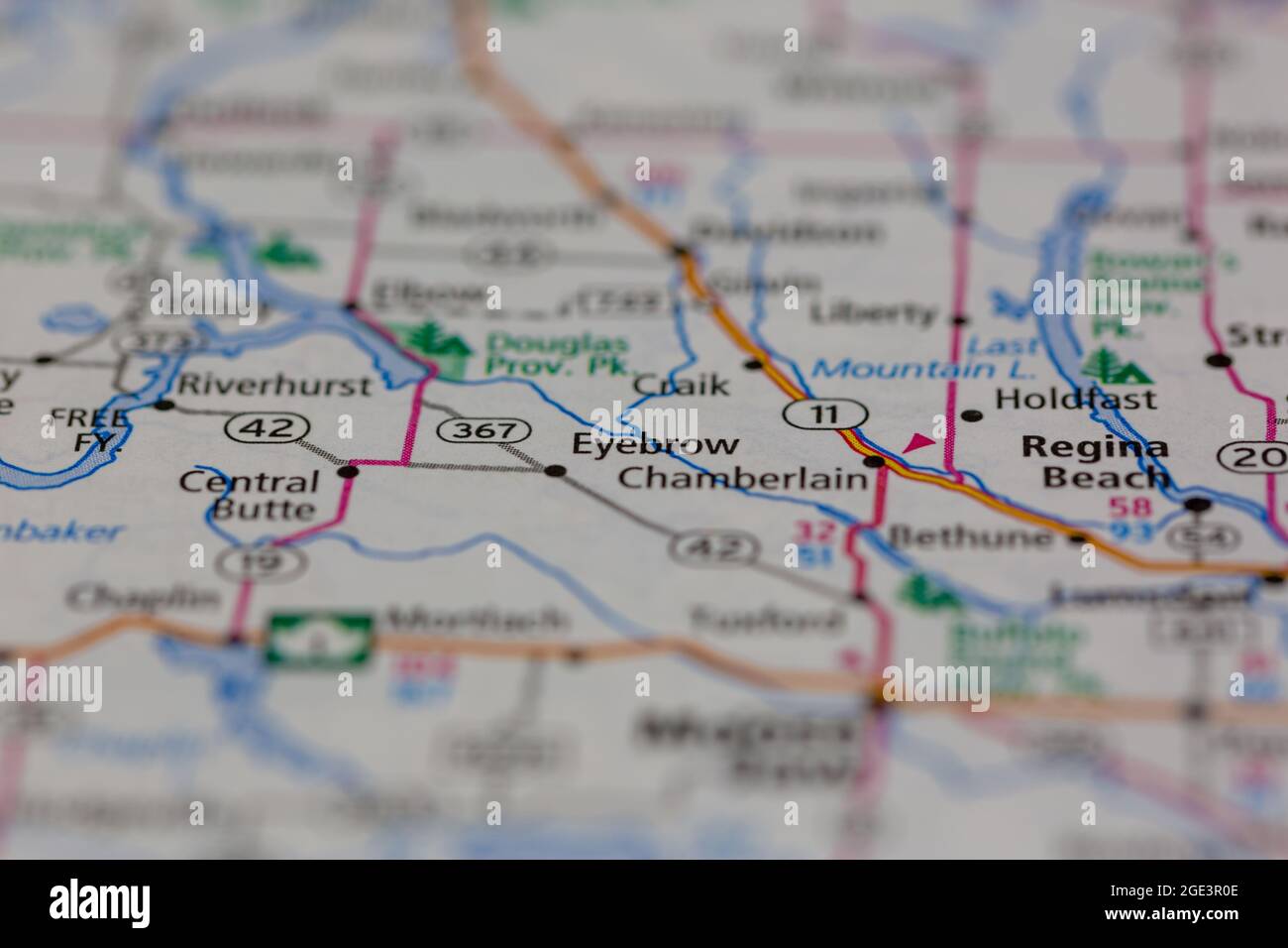Map of eyebrow saskatchewan hires stock photography and images Alamy