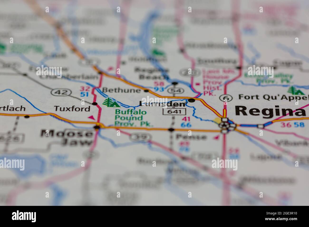 Lumsden saskatchewan map hires stock photography and images Alamy