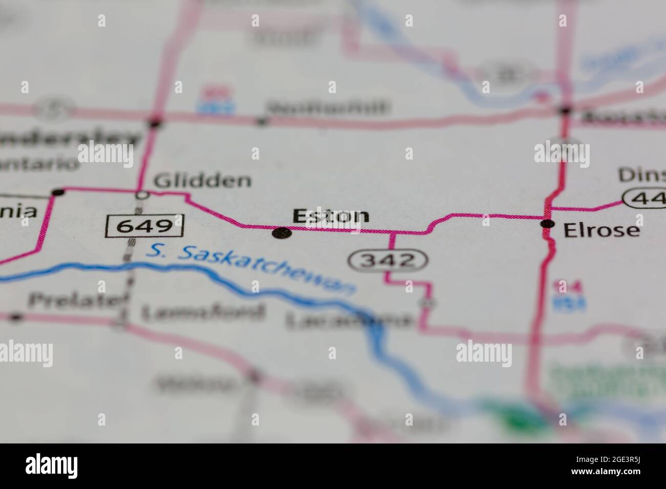 Map of eston saskatchewan hires stock photography and images Alamy