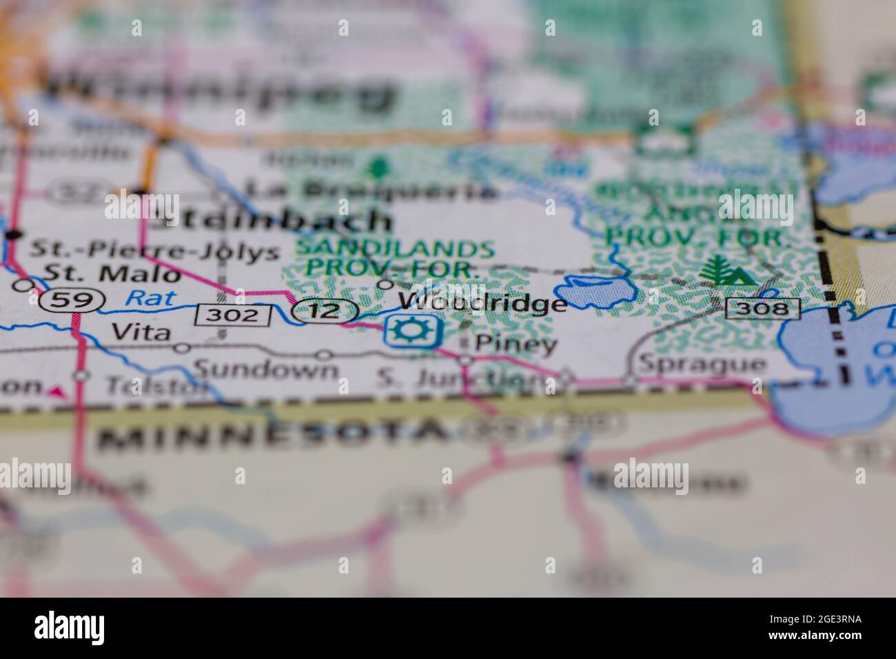 Map of woodridge saskatchewan hires stock photography and images Alamy
