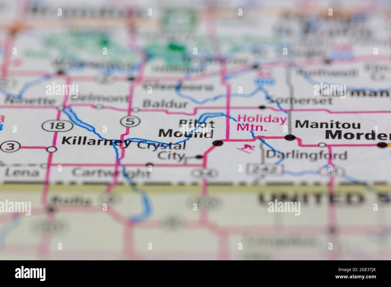 Map of pilot mound hires stock photography and images Alamy