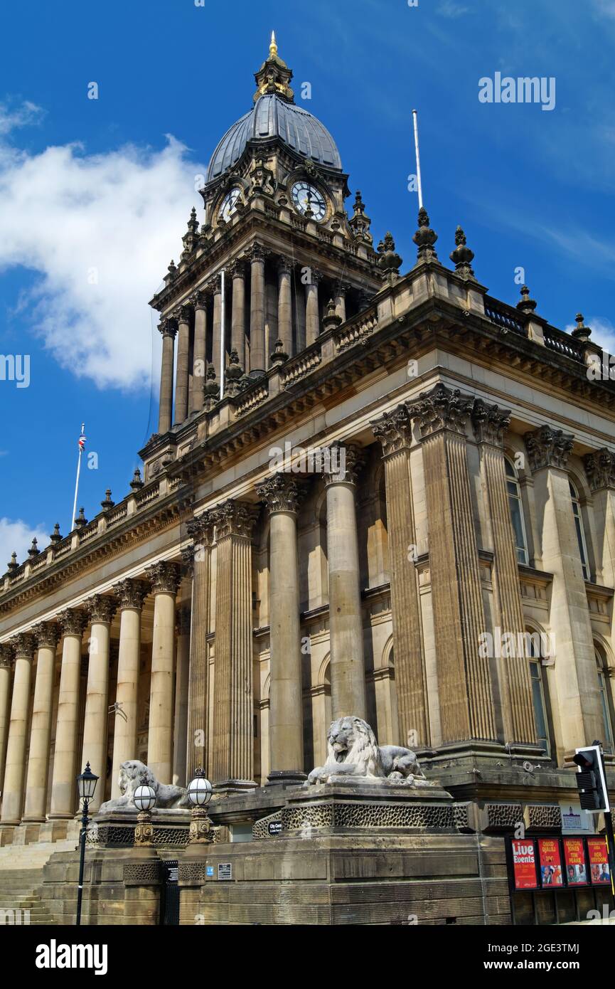 UK,West Yorkshire,Leeds Town Hall Stock Photo