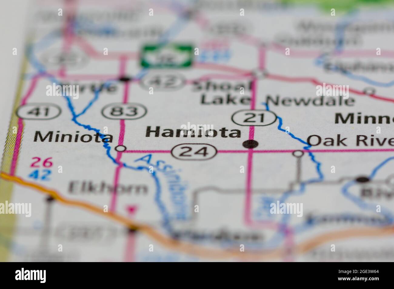 Map of hamiota hires stock photography and images Alamy