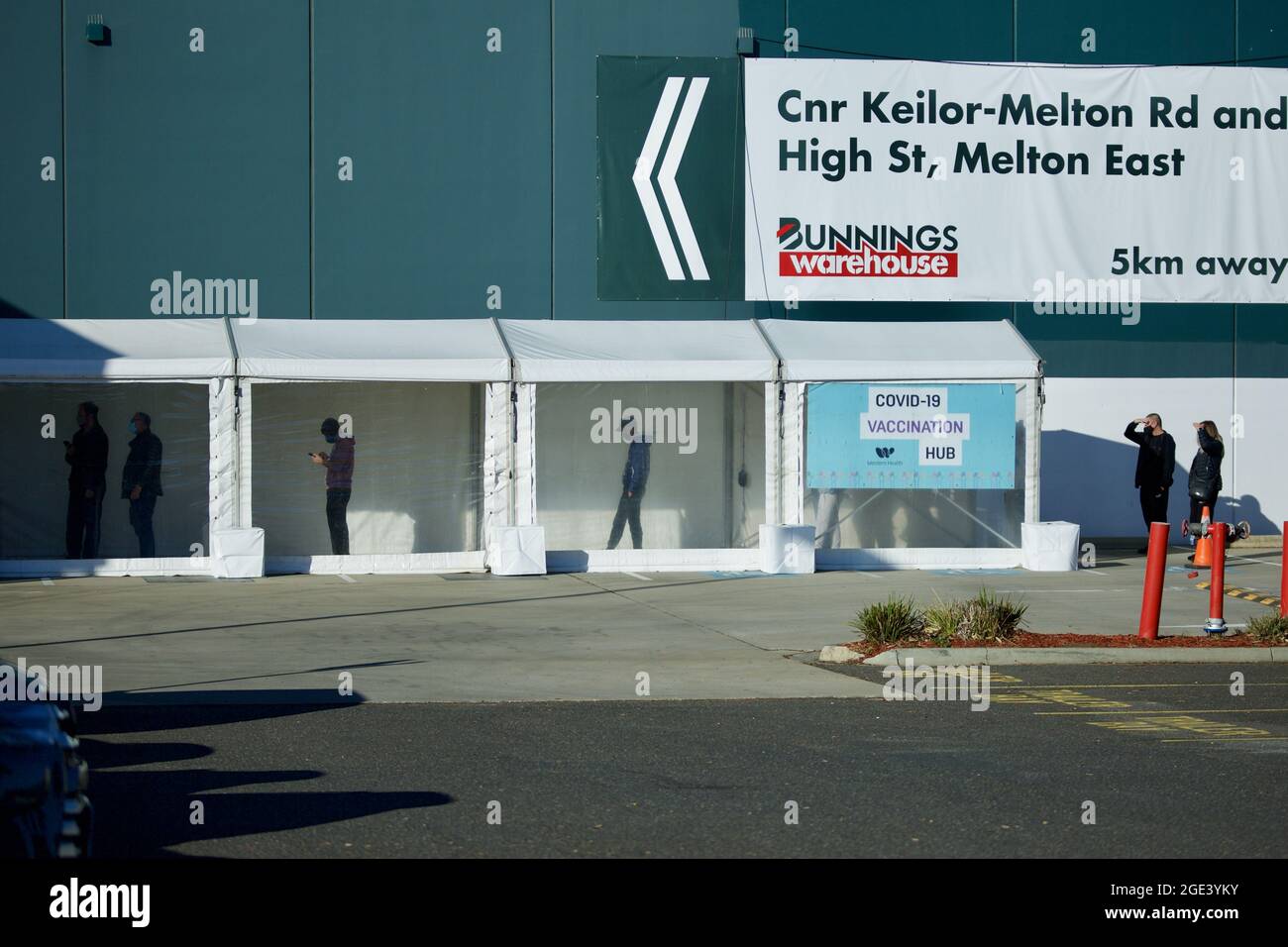 MELBOURNE, AUSTRALIA Aug 14, 2021 A covid19 vaccination centre set