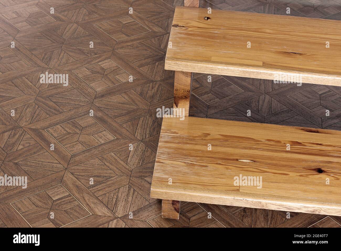 Elements of wooden stairs in the house Stock Photo Alamy