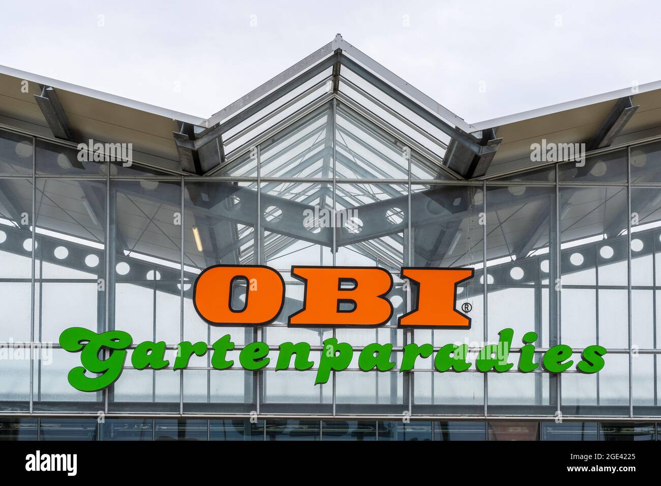 Filiale der Firma Obi Baumarkt in Landsberg am Lech Stock Photo