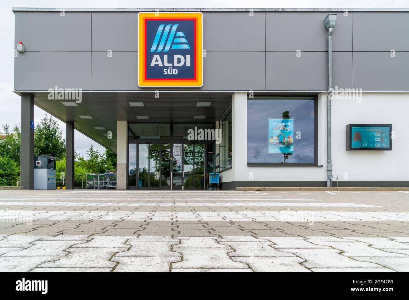 Filiale der Firma Aldi Süd in Landsberg am Lech Stock Photo