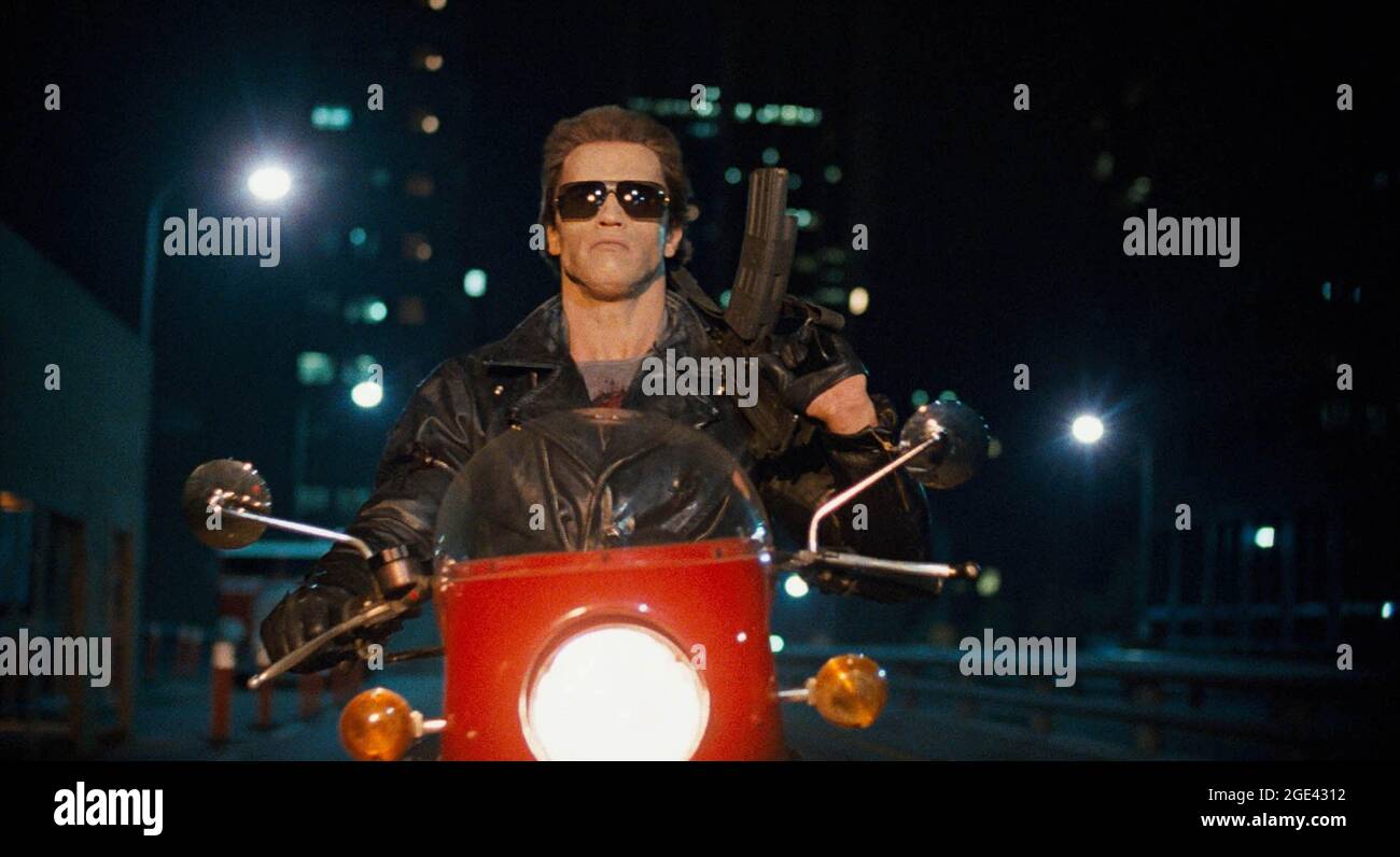 Los Angeles.CA.USA. Arnold Schwarzenegger as the killer cyborg in a ...