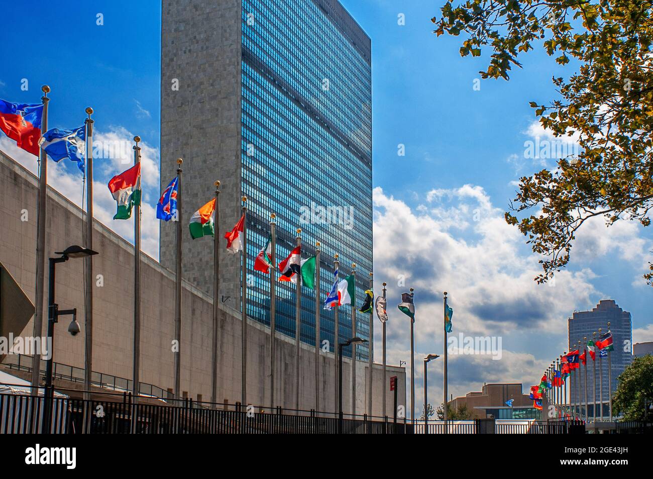 NEW YORK, Building of the United Nations Headquarters in Lower Midtown