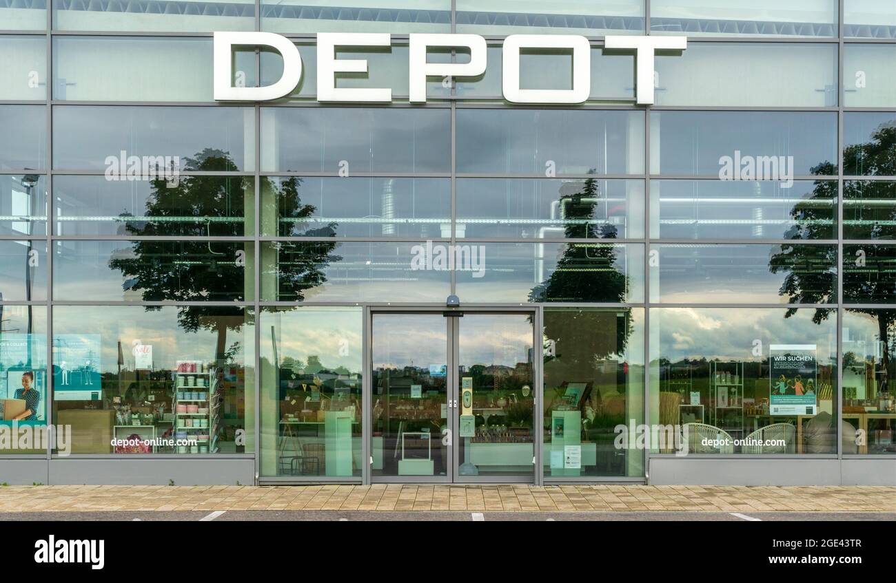 Filiale der Firma Depot für Wohnung und Einrichtung in Landsberg am Lech Stock Photo