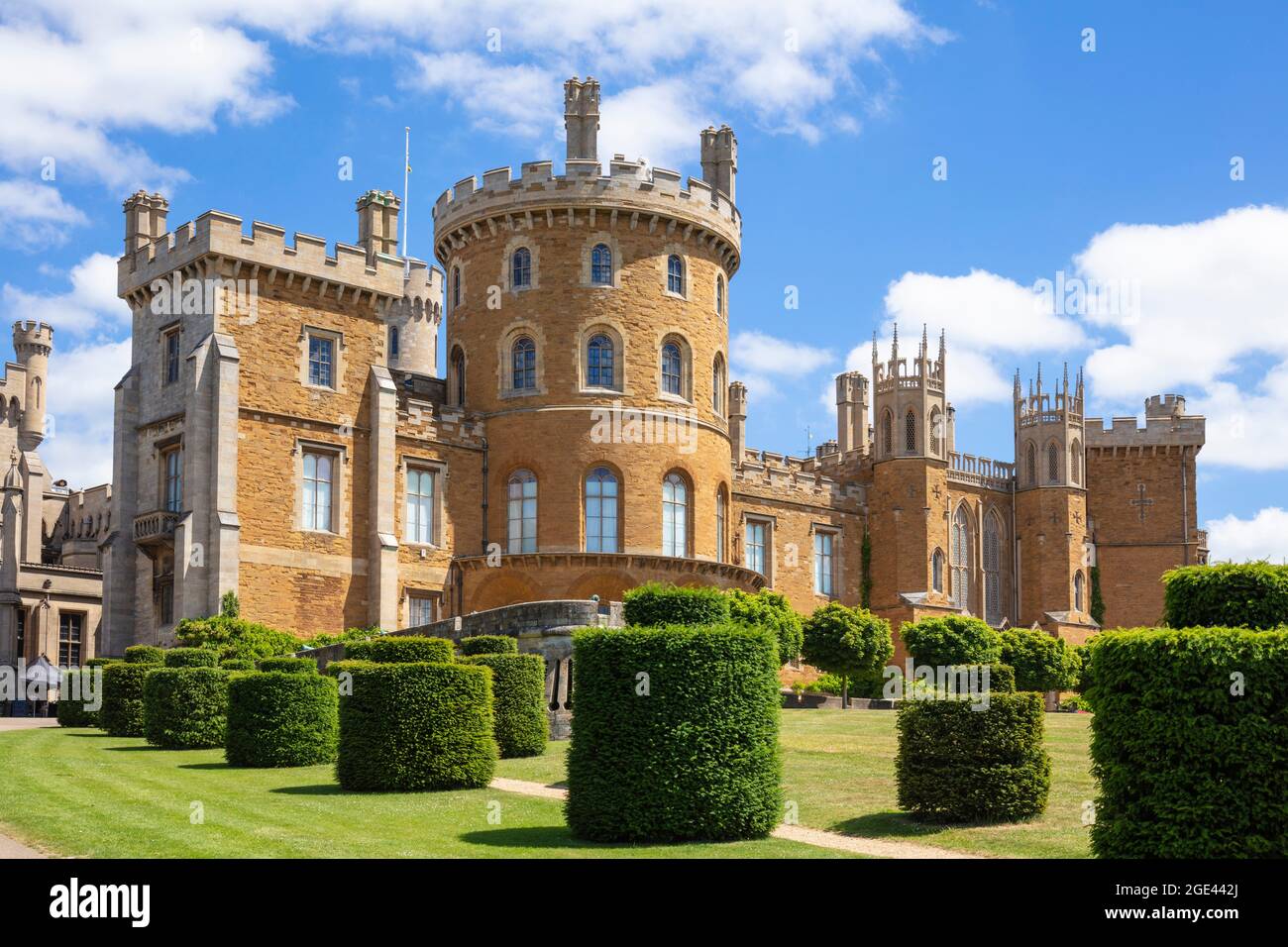 Belvoir Castle in the Vale of Belvoir Grantham Leicestershire England UK GB Europe Stock Photo