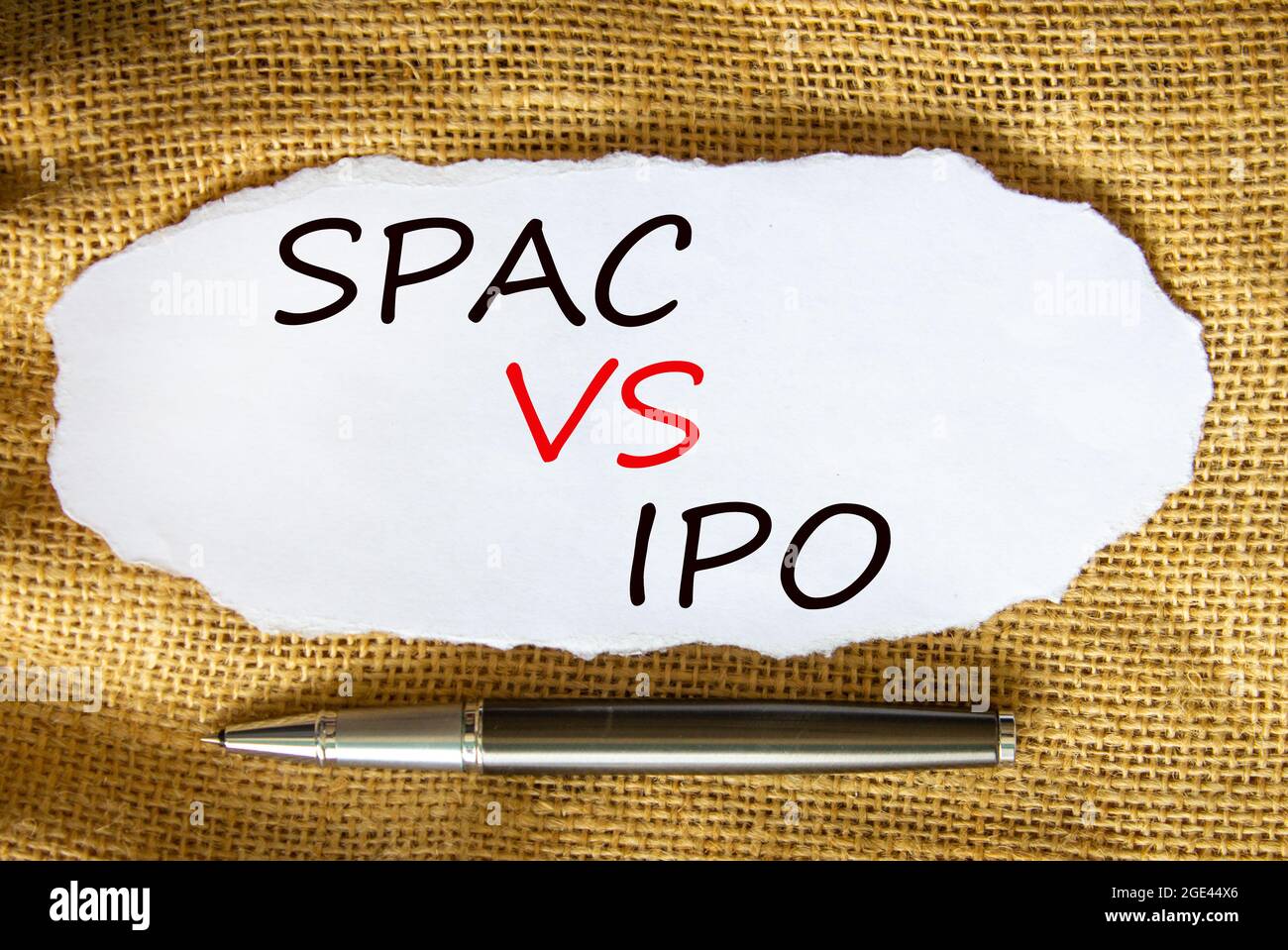 SPAC Vs IPO Symbol. Words 'SPAC, Special Purpose Acquisition Company Vs ...