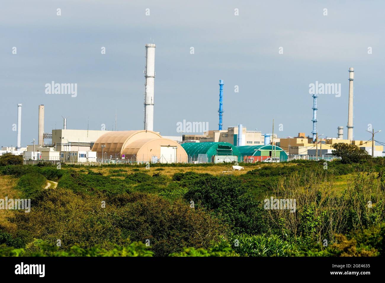 La Hague Nuclear waste reprocessing plantn BeaumontHague, Manche department, Cotentin, Normandy