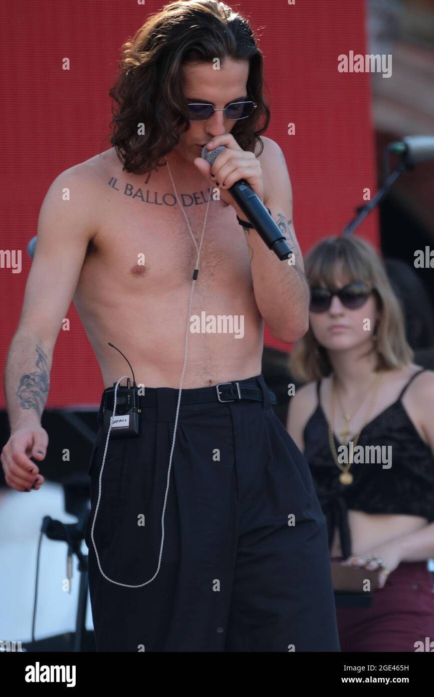 The band Maneskin during the 'Aperol Happy Togheter Live in Venice ...