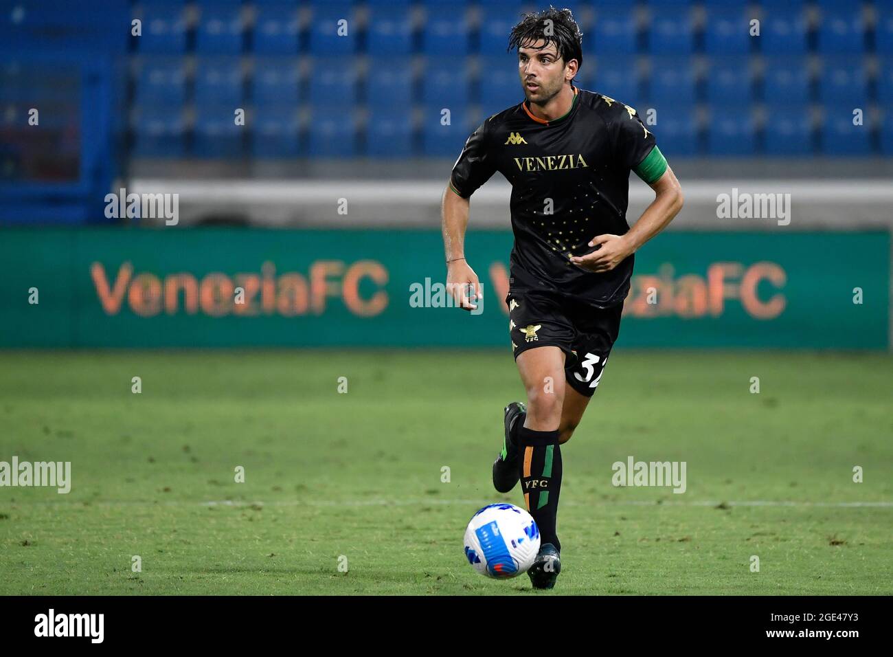 Ferrara, Italy. 15th Aug, 2021. Pietro Ceccaroni of Venezia FC in action during the Italy cup football match between Venezia FC and Frosinone Calcio at Paolo Mazza stadium in Ferrara (Italy), August 15th, 2021. Photo Andrea Staccioli/Insidefoto Credit: insidefoto srl/Alamy Live News Stock Photo