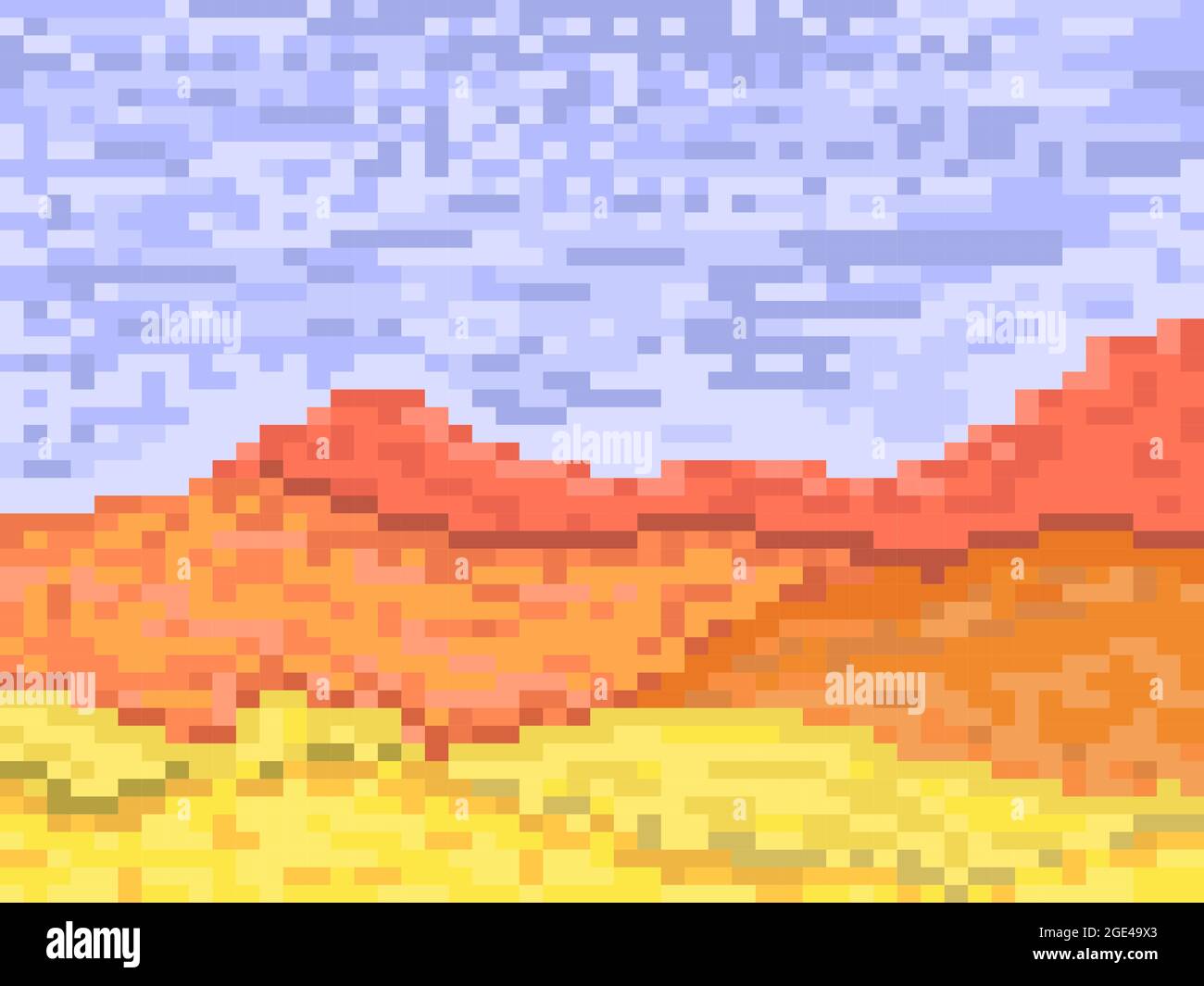 Phong cảnh sa mạc pixel với cồn cát chắc chắn sẽ làm say đắm những người yêu thích trò chơi video cổ điển. Với đồ họa 8-bit độc đáo, bạn sẽ được trải nghiệm một cảm giác mới lạ khi khám phá thế giới mở rộng trong trò chơi video cổ điển này. Hãy tận hưởng hành trình khám phá sa mạc của bạn ngay bây giờ!
