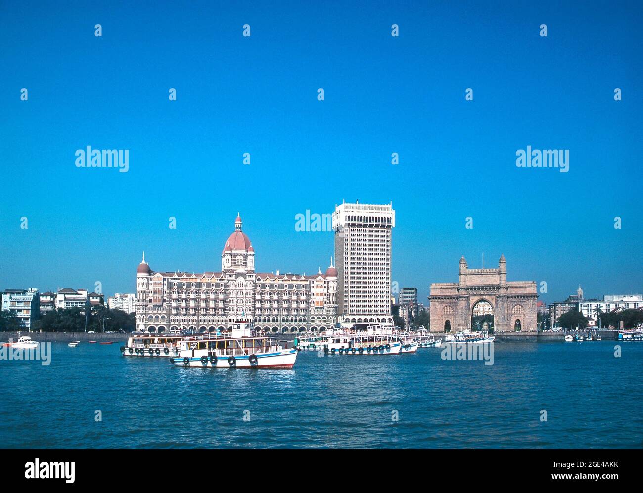 Gateway of India from sea, Mumbai, India Stock Photo