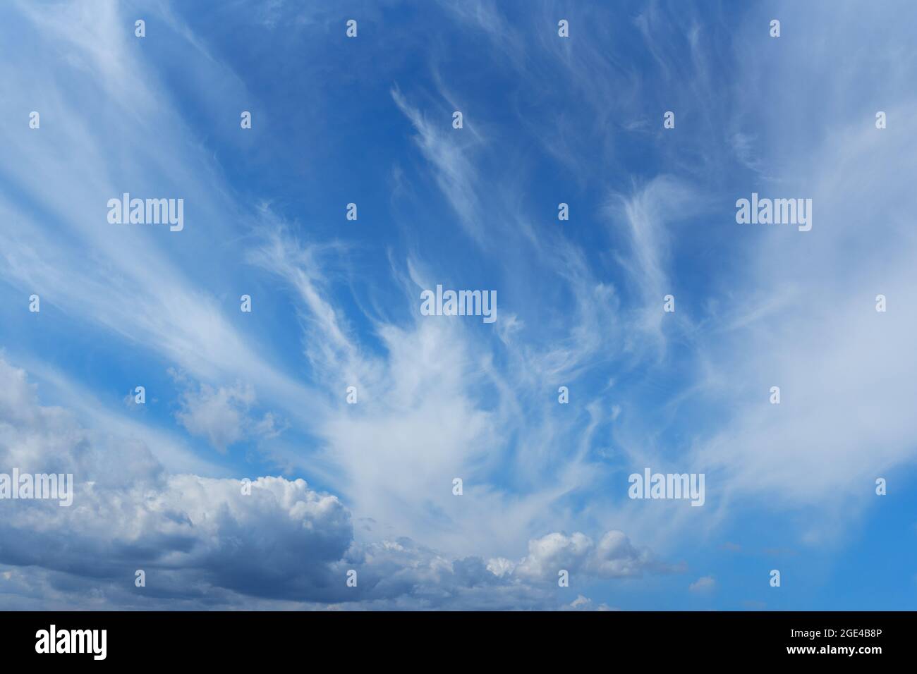 Blue sky background with white clouds. Cloudscape Stock Photo - Alamy