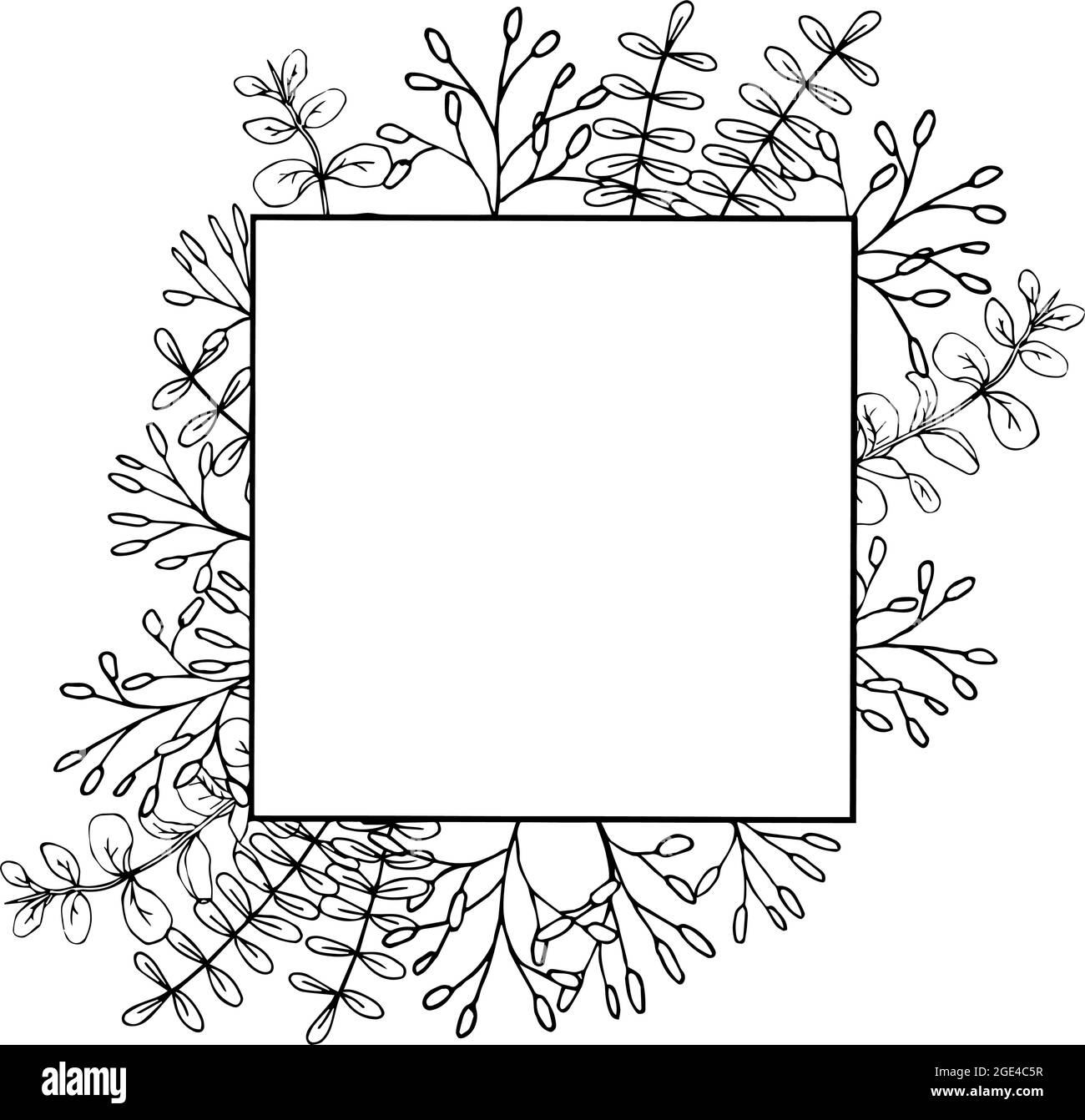 Jungle Background Clipart Black And White