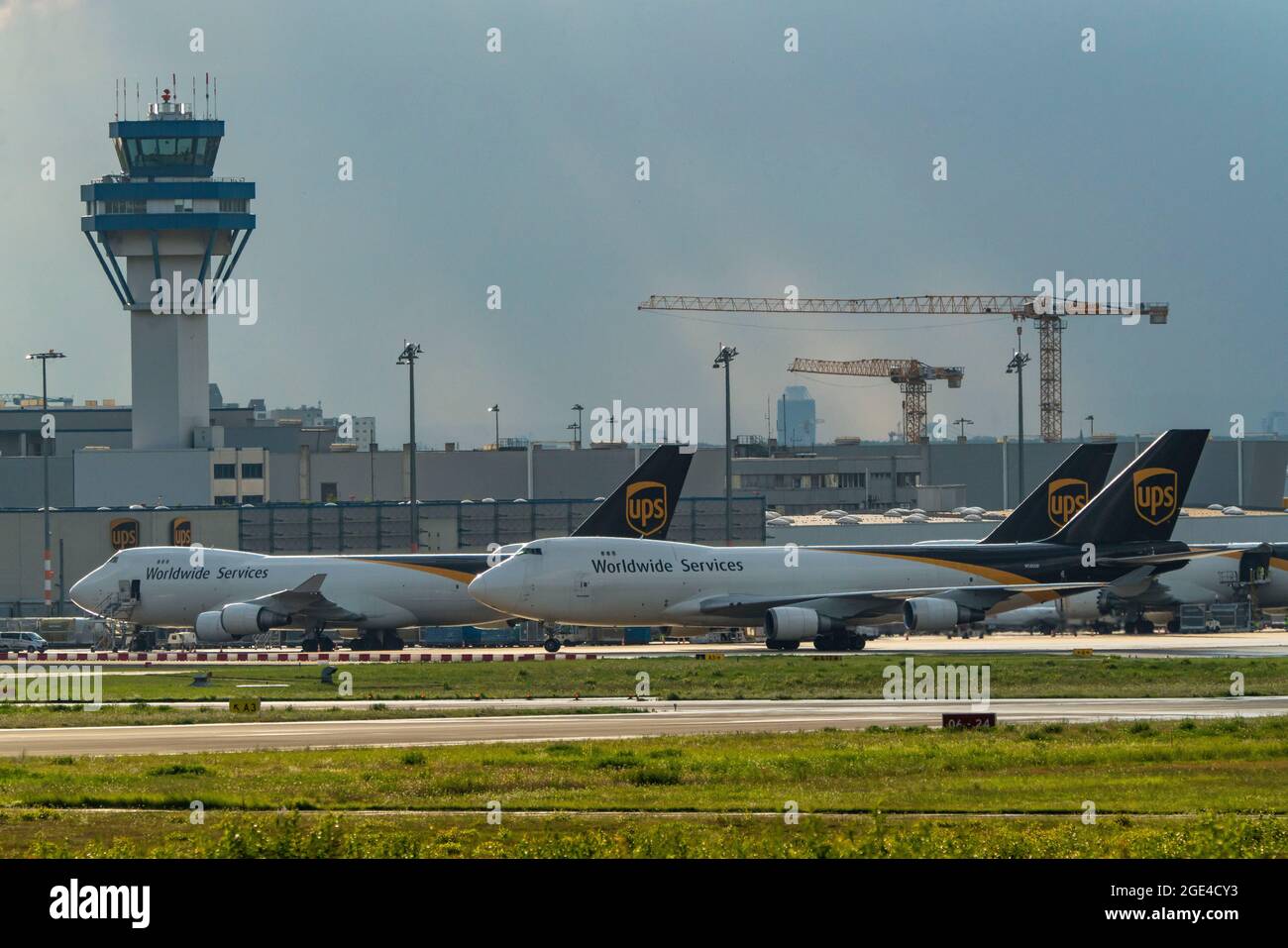 UPS Cargo Centre, CologneBonn Airport, CGN, UPS Airlines Boeing 747, Jumbo Jet, DFS Tower, NRW