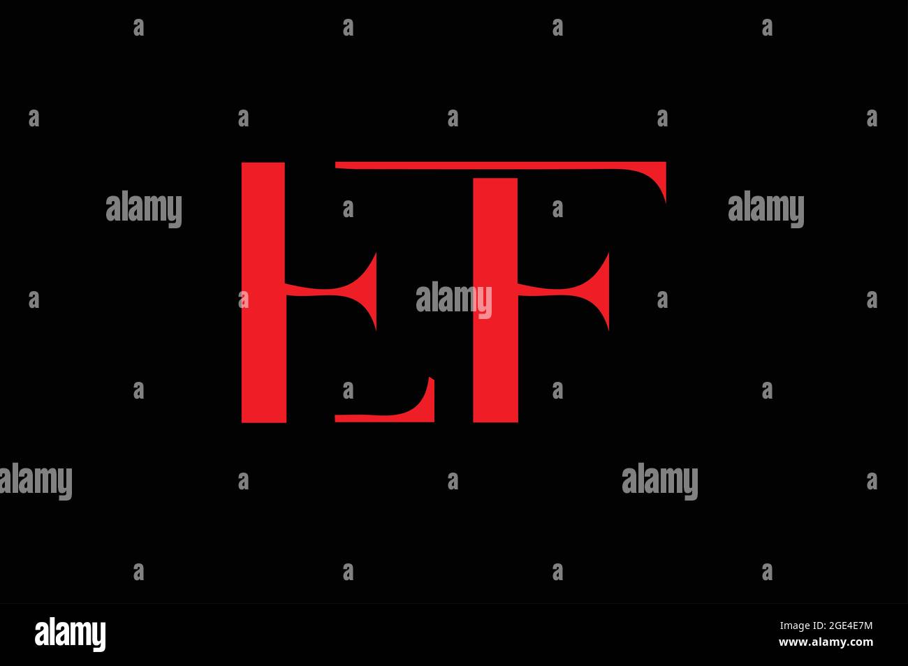 AE or EA basic alphabetic logo design Stock Vector