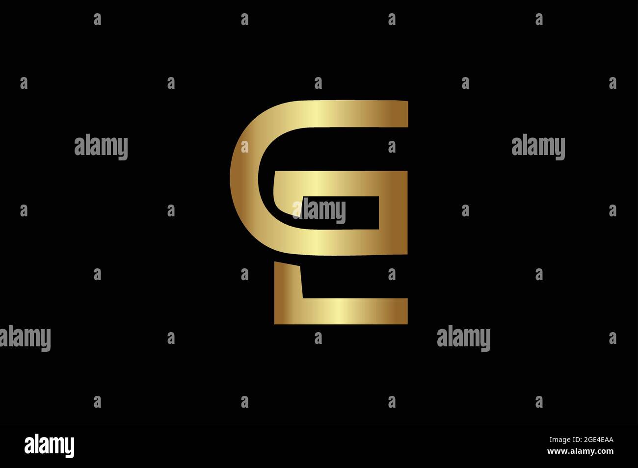 AE or EA basic alphabetic logo design Stock Vector