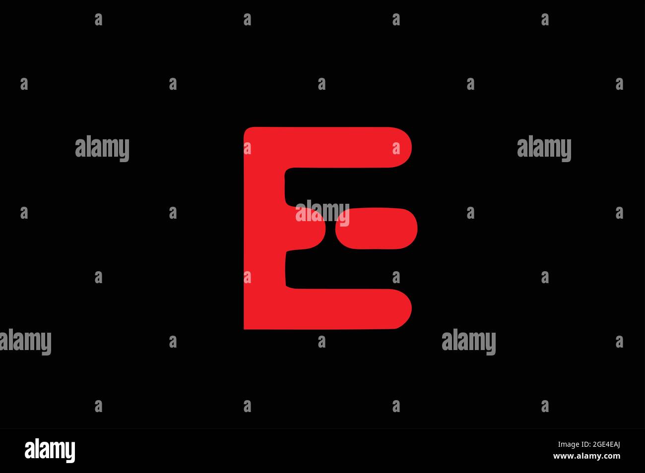 AE or EA basic alphabetic logo design Stock Vector