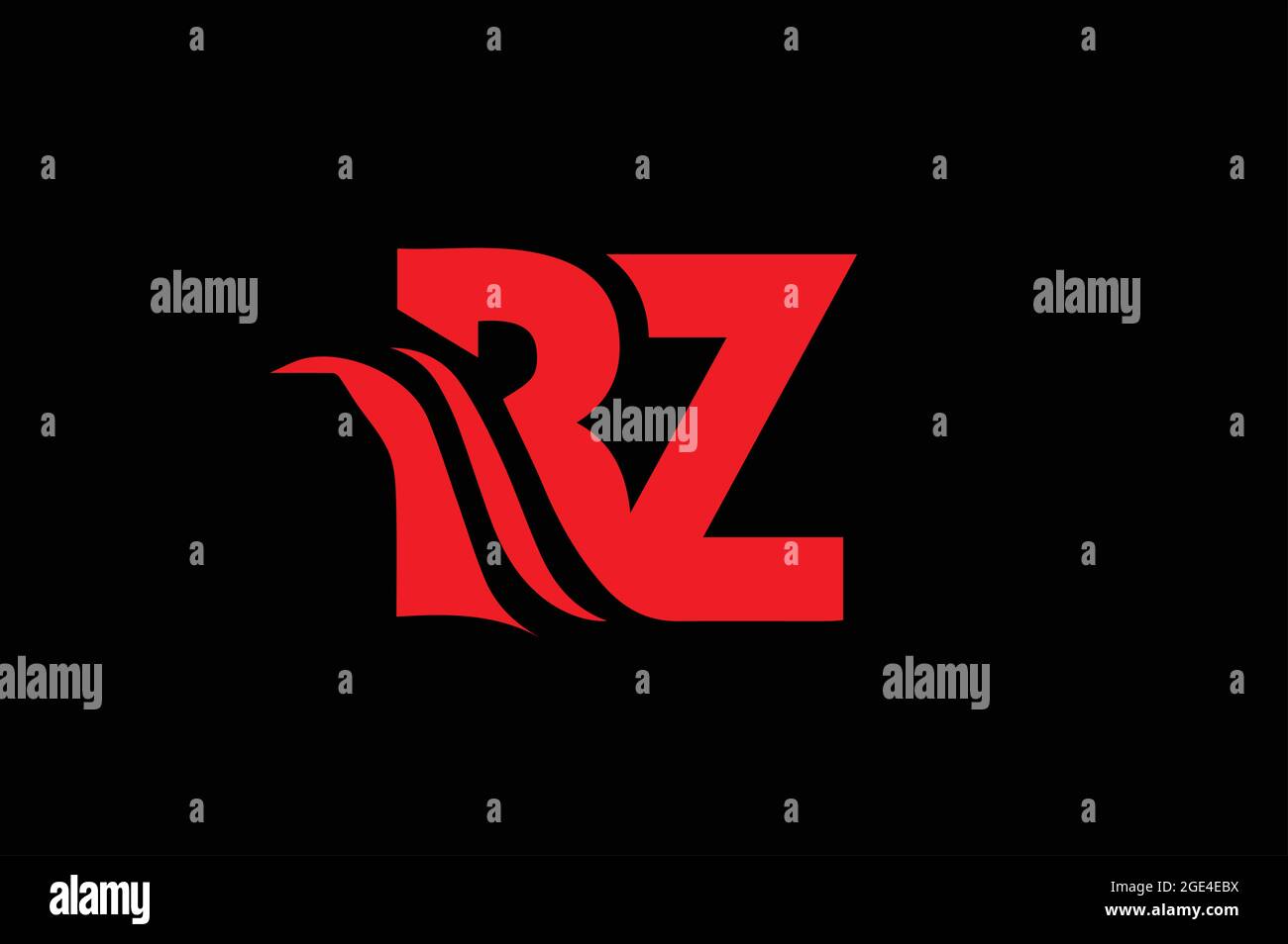 AE or EA basic alphabetic logo design Stock Vector