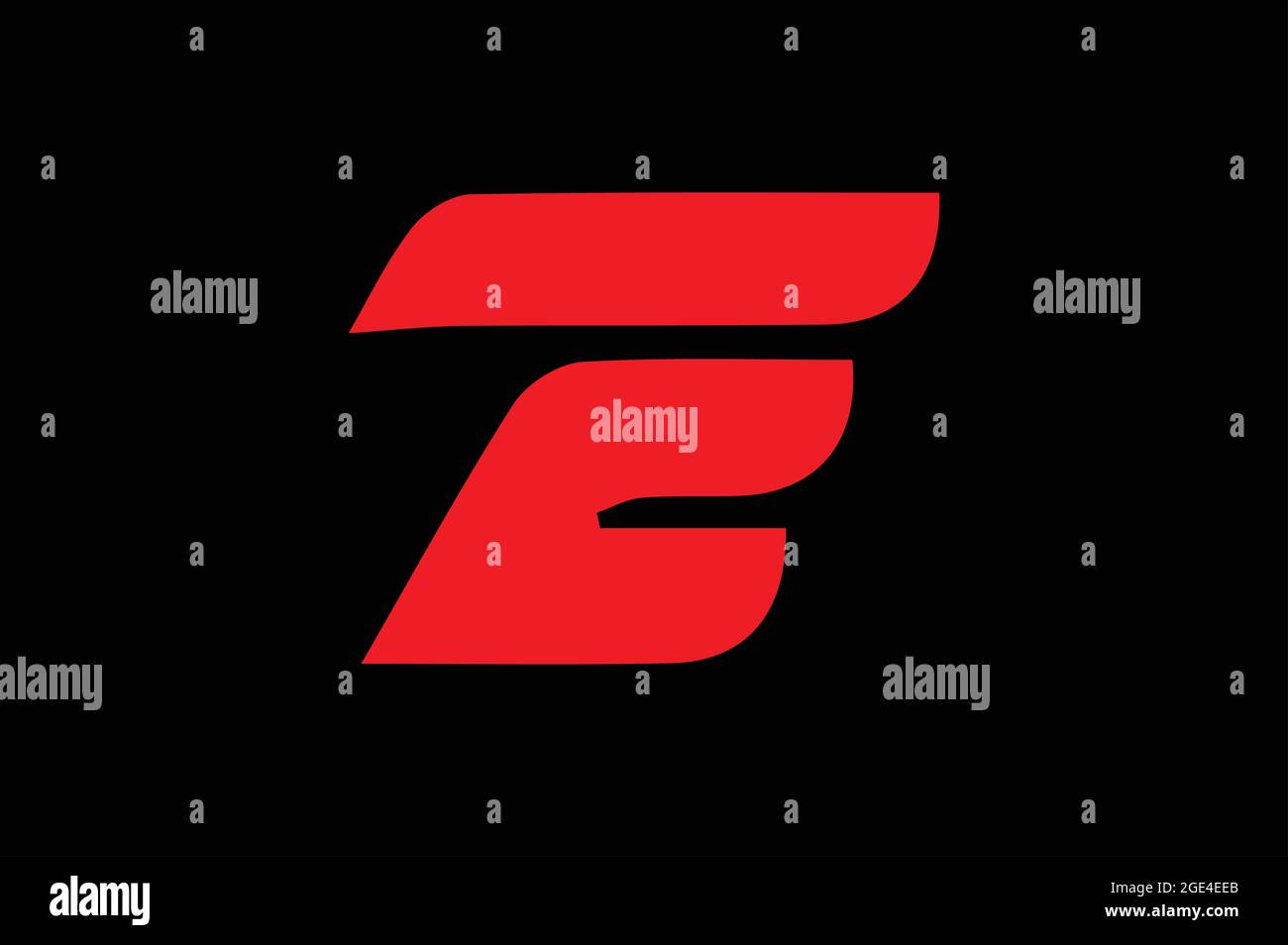 AE or EA basic alphabetic logo design Stock Vector