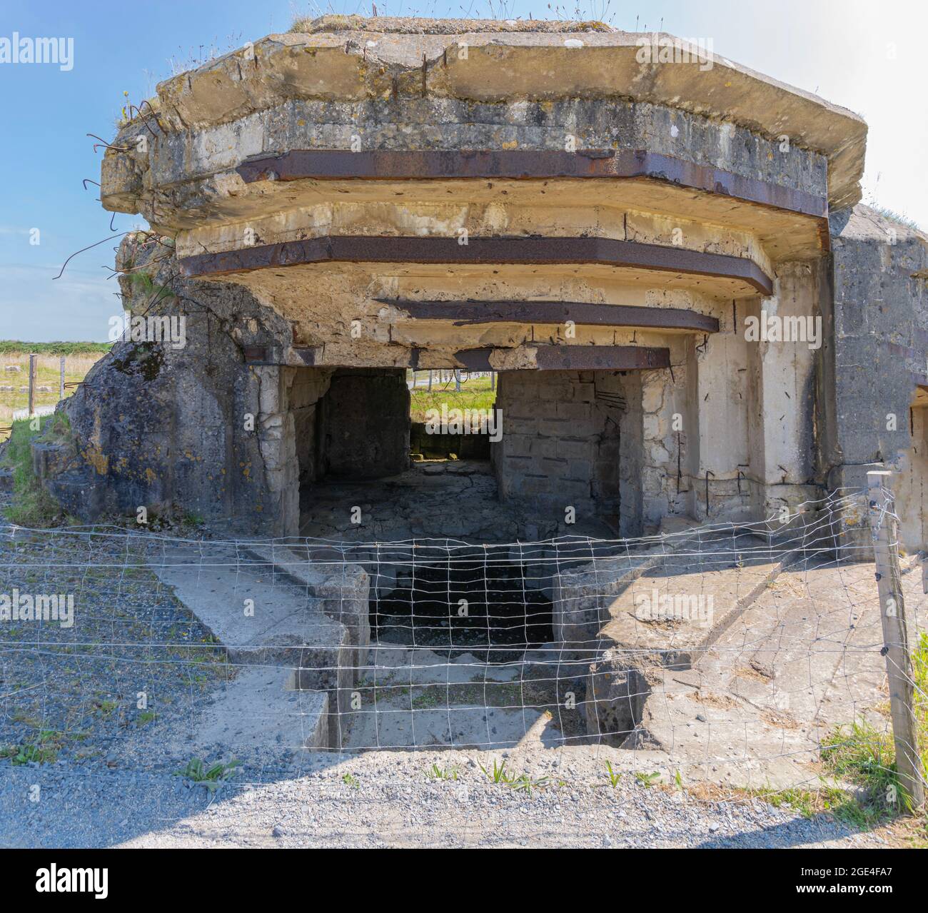 PointeDuHoc, France 08 03 2021 Viewpoint from La PointeDuHoc