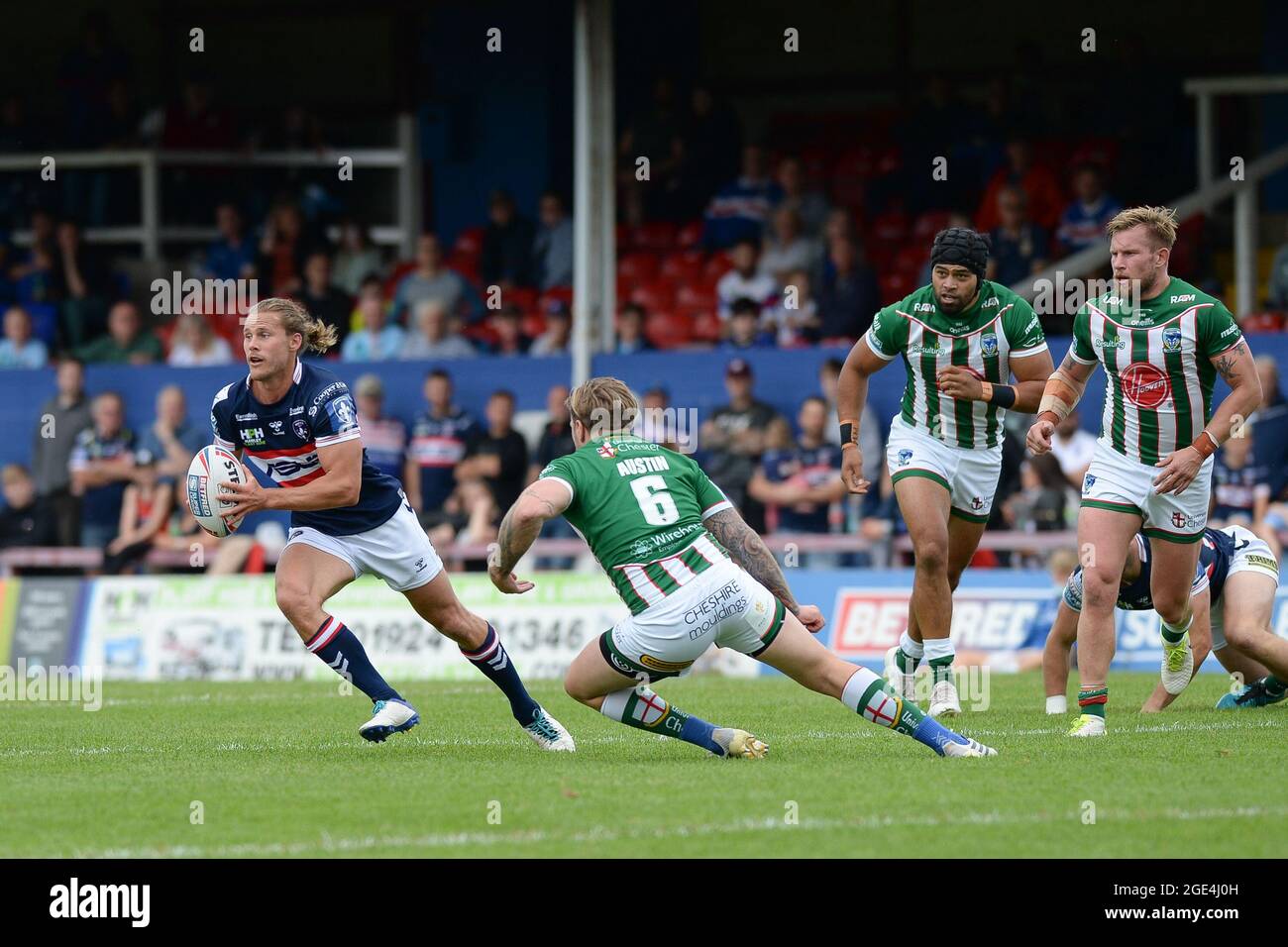 Wakefield, England - 15 August 2021 - Wakefield Trinity's Jacob Miller ...