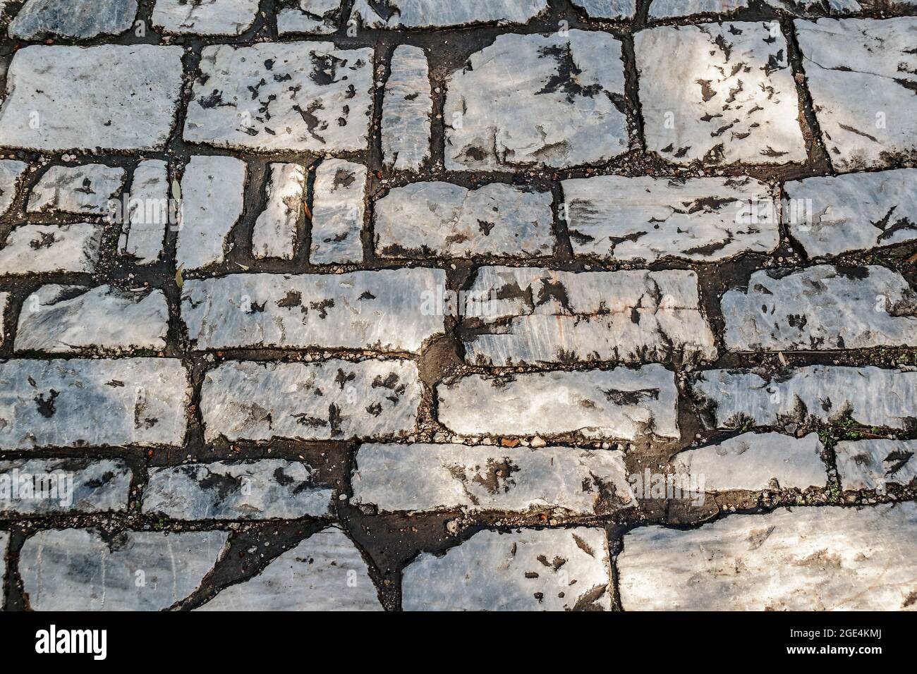 High angle ancient stone pattern, athens, greece Stock Photo - Alamy