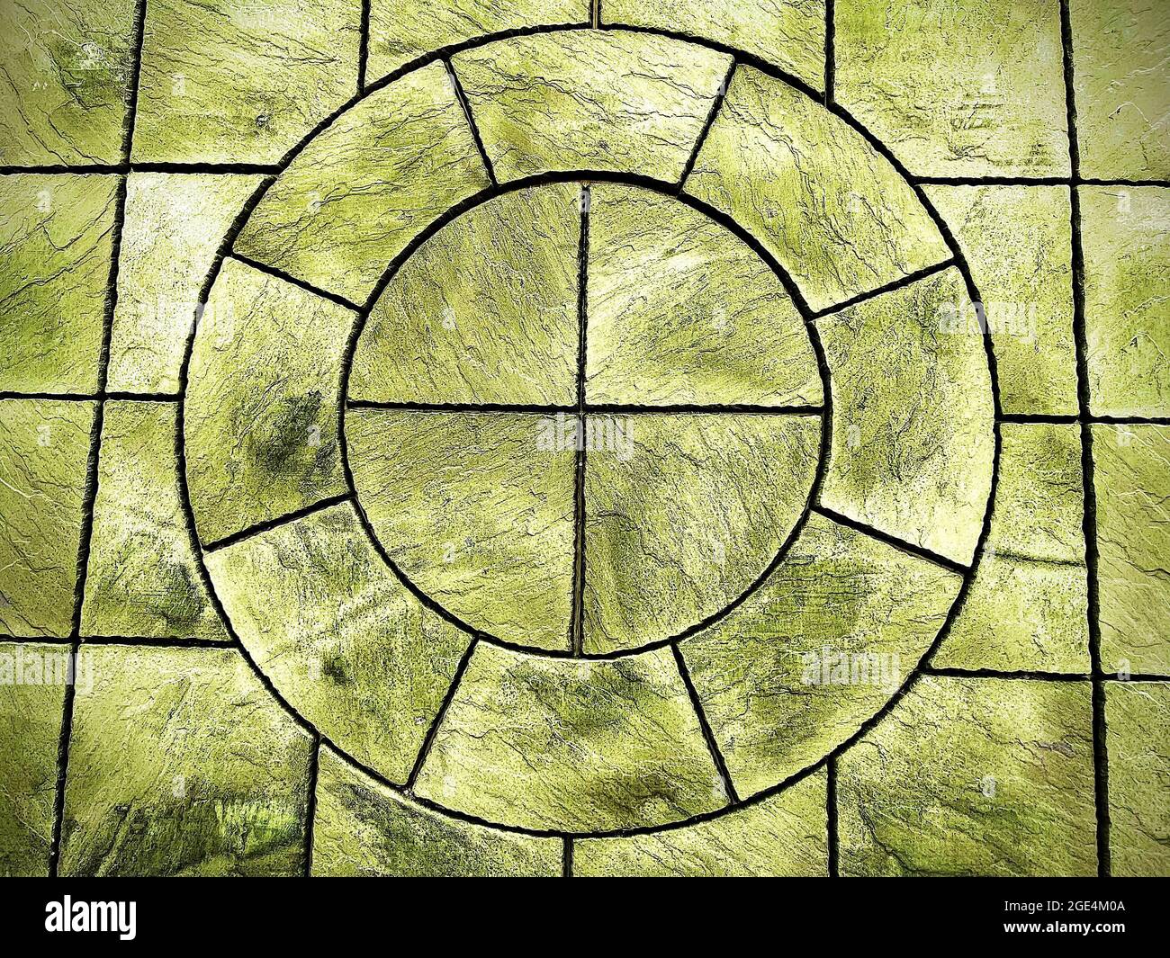 Green geometric shapes pattern hi-res stock photography and images - Alamy