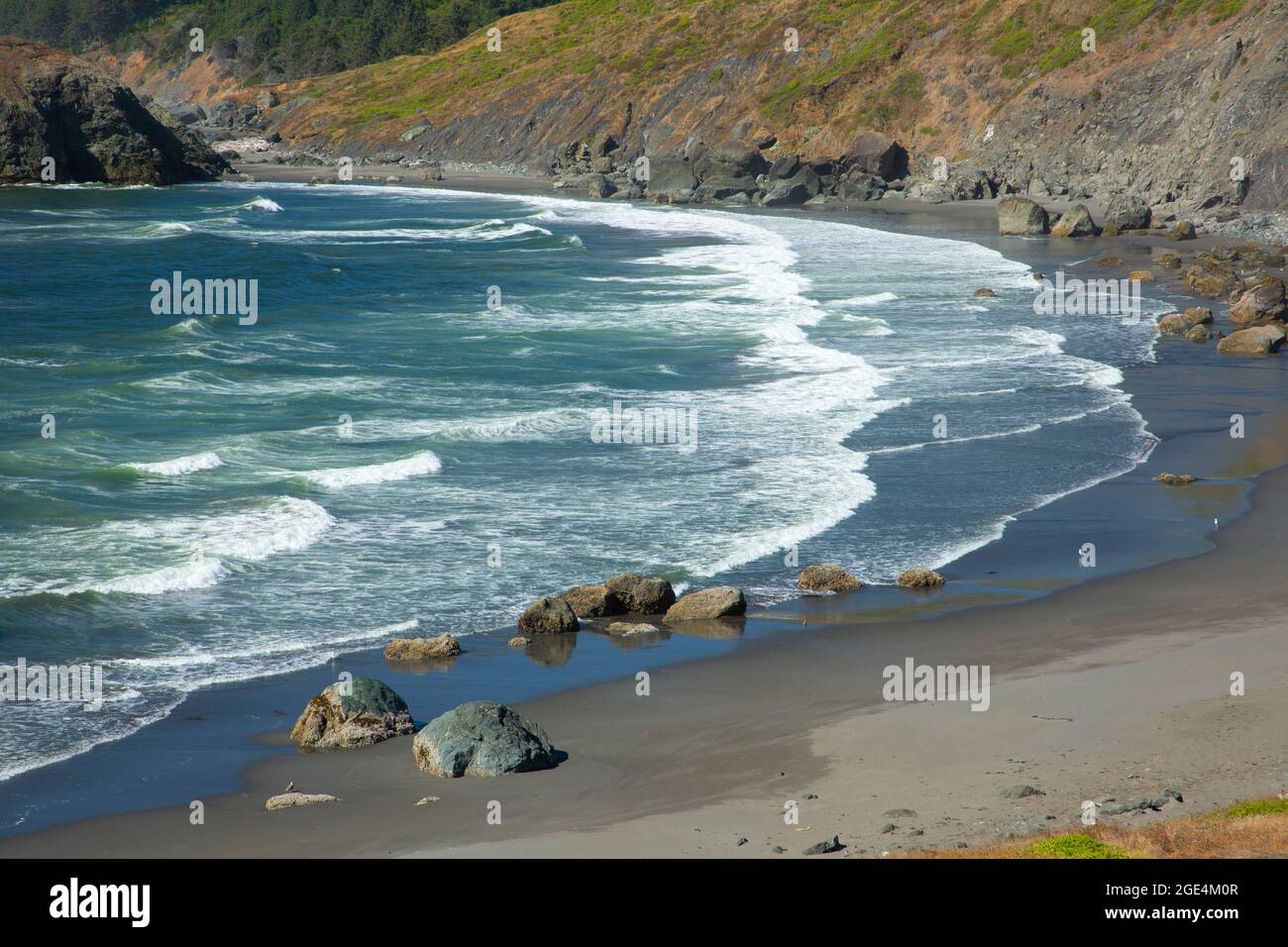 Frankport Beach from Oregon Coast Trail, Sisters Rock State Park ...